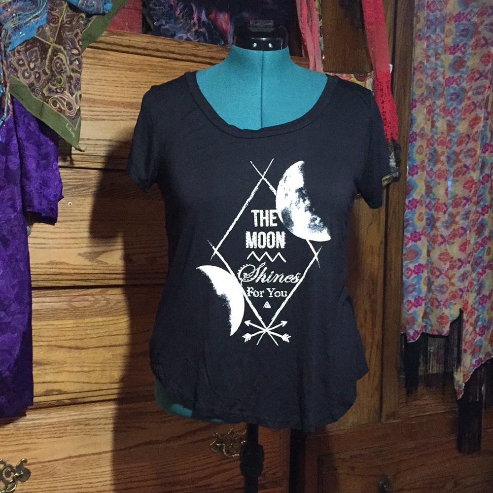 The Moon Shines For You Jeweled T-shirt